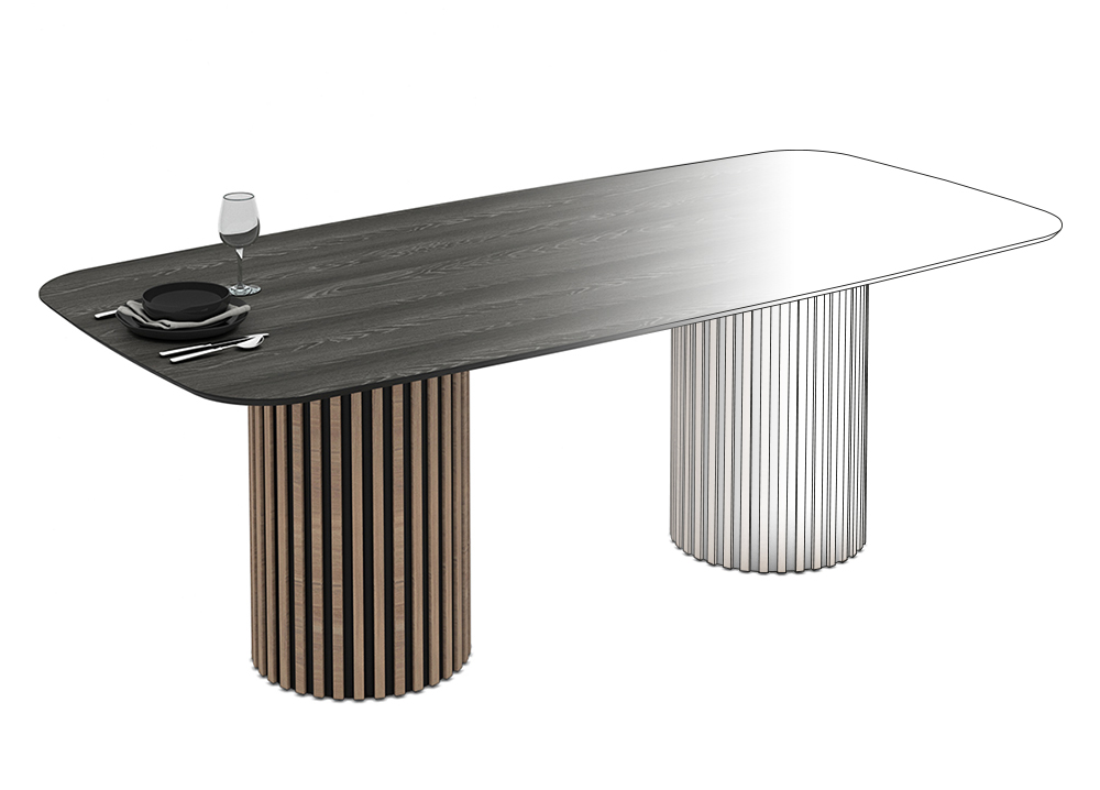 design to real dining table